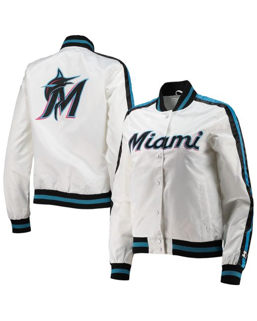 Starter Miami Marlins Hometown Satin Full-Snap Jacket
