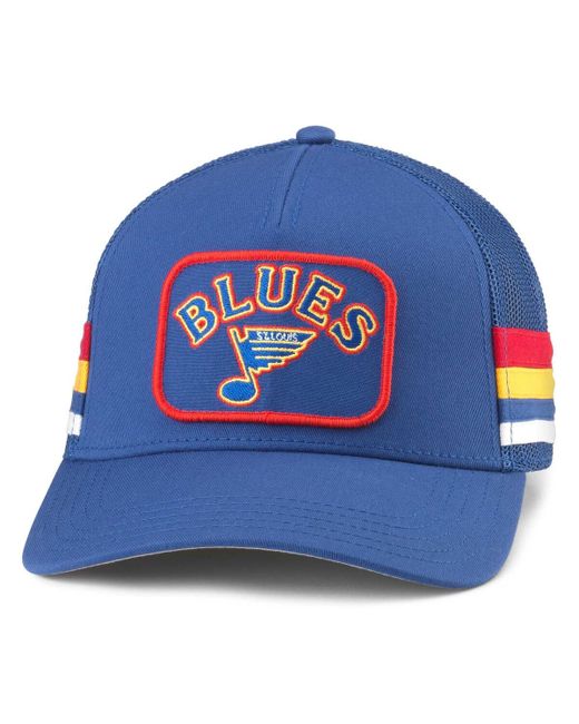American Needle St. Louis Blues HotFoot Stripes Trucker Adjustable Hat