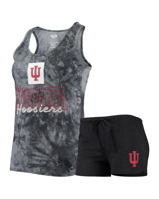 Concepts Sport Indiana Hoosiers Billboard Tie-Dye Tank Top and Shorts Set
