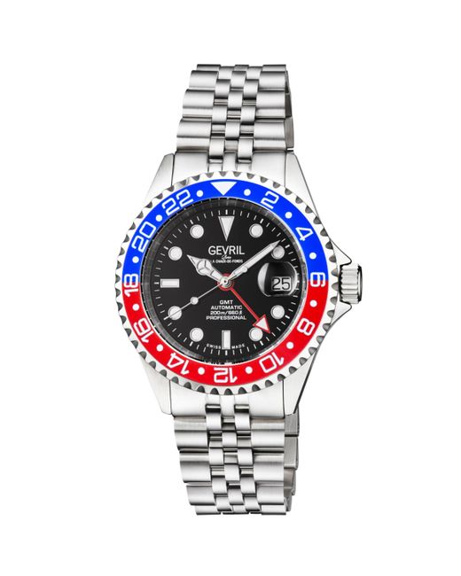 Gevril Wall Street Swiss Automatic Bracelet Watch 43 mm