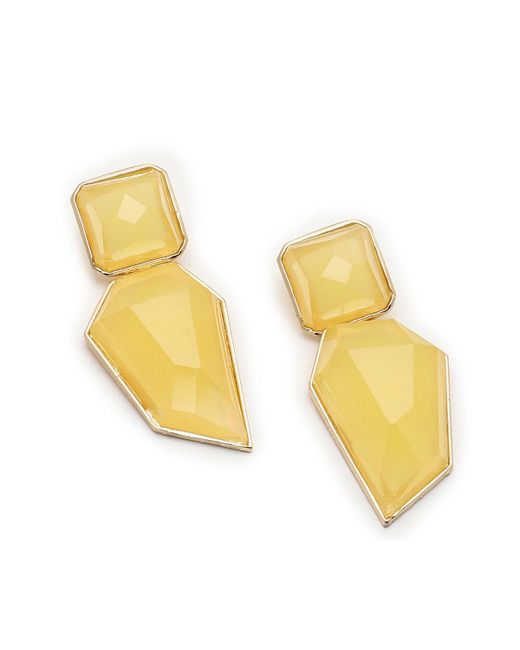 Sohi Abstract Stone Drop Earrings
