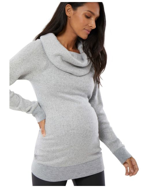 Ingrid + Isabel Maternity Cowl Neck Tunic Sweater