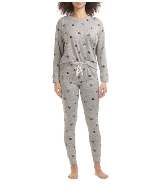 Tommy Hilfiger Hacci Printed Pajama Set