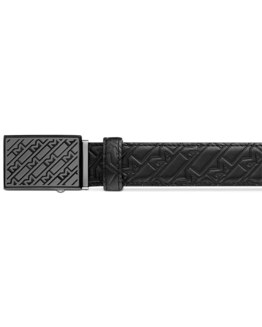 Montblanc Logo Embossed Leather Belt