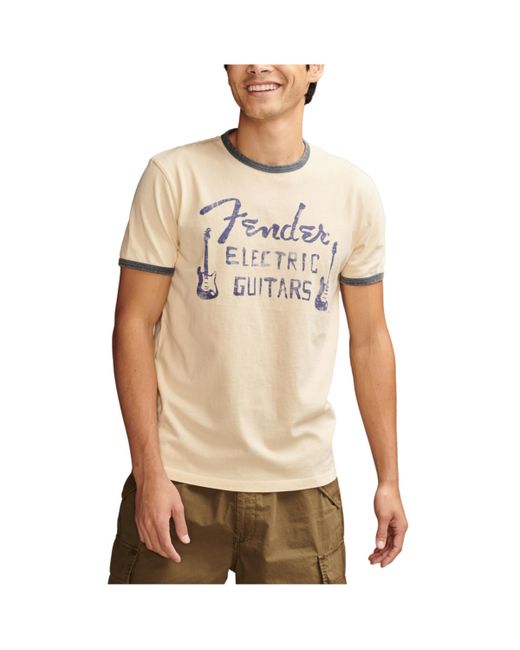 Lucky Brand Short Sleeve Painted Fender T-shirt