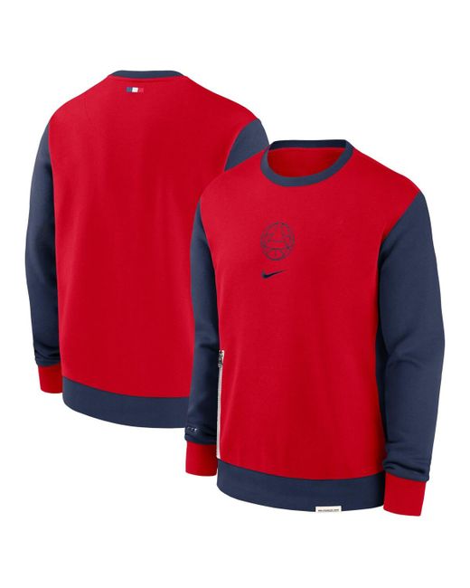 Nike Paris Saint-Germain 2023/24 Standard Issue Travel Performance Pullover Sweatshirt