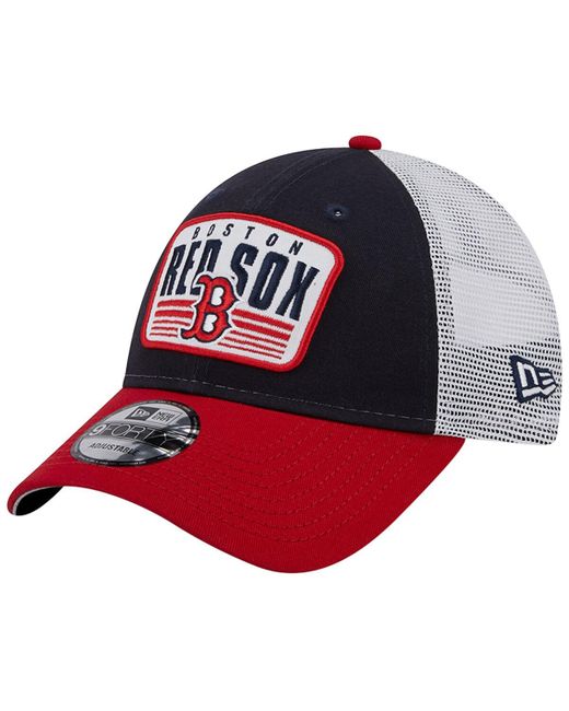 New Era Boston Red Sox Two-Tone Patch 9FORTY Snapback Hat