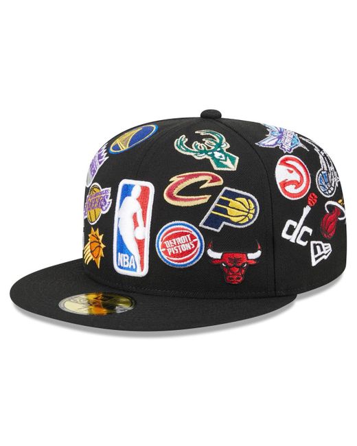 New Era 2024 Nba All-Star Game Allover Logos 59FIFTY Fitted Hat