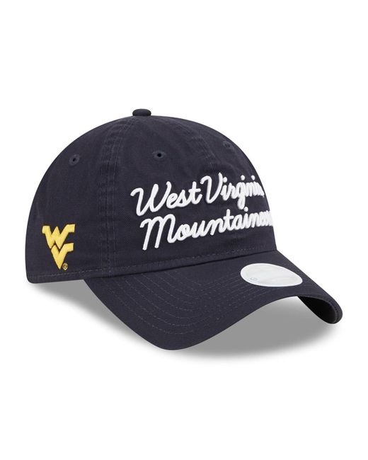 New Era West Virginia Mountaineers Script 9TWENTY Adjustable Hat