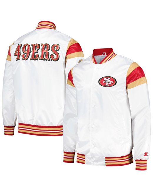 Starter San Francisco 49ers Satin Full-Snap Varsity Jacket