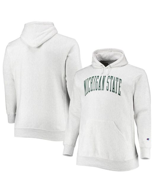 Champion Michigan State Spartans Big and Tall Reverse Weave Fleece Pullover Hoodie Sweatshirt
