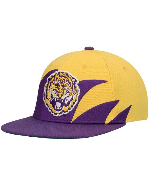 Mitchell & Ness Gold Lsu Tigers Sharktooth Snapback Hat