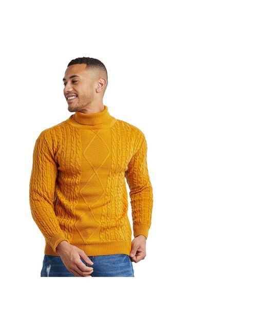 Campus Sutra Relaxed Cable-Knit Pullover Sweater