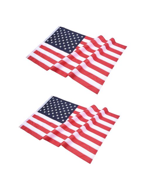 Yescom 4x6 Ft Us Flag Sewn Stripes Polyester Oxford Fade Resistance Yard 2 Pack