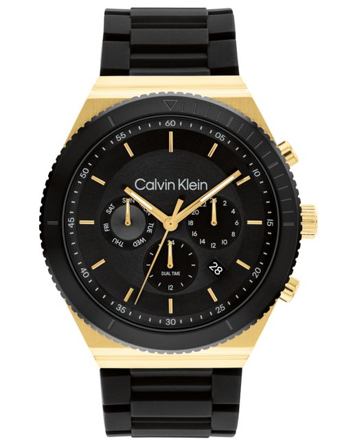 Calvin Klein Silicone Strap Watch 44.5mm