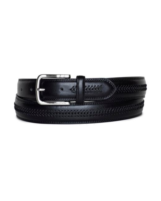 Nautica Leather Belt with Lacing