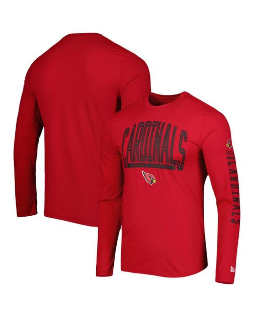 New Era Arizona Cardinals Combine Authentic Home Stadium Long Sleeve T-shirt