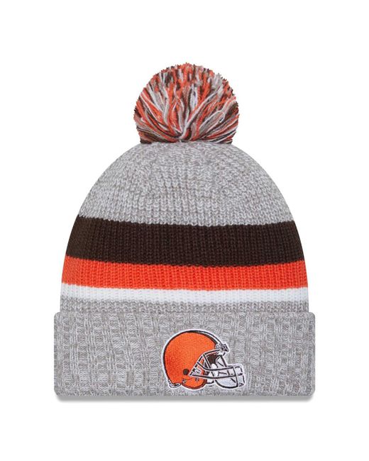 New Era Cleveland Browns Cuffed Knit Hat with Pom