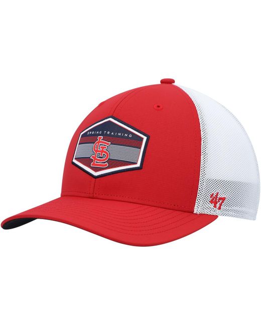 '47 Brand 47 Brand White St. Louis Cardinals Spring Training Burgess Trucker Snapback Hat