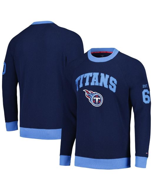 Tommy Hilfiger Tennessee Titans Reese Raglan Tri-Blend Pullover Sweatshirt