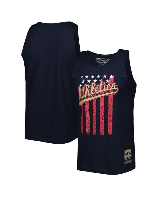 Mitchell & Ness Oakland Athletics Cooperstown Collection Stars and Stripes Tank Top
