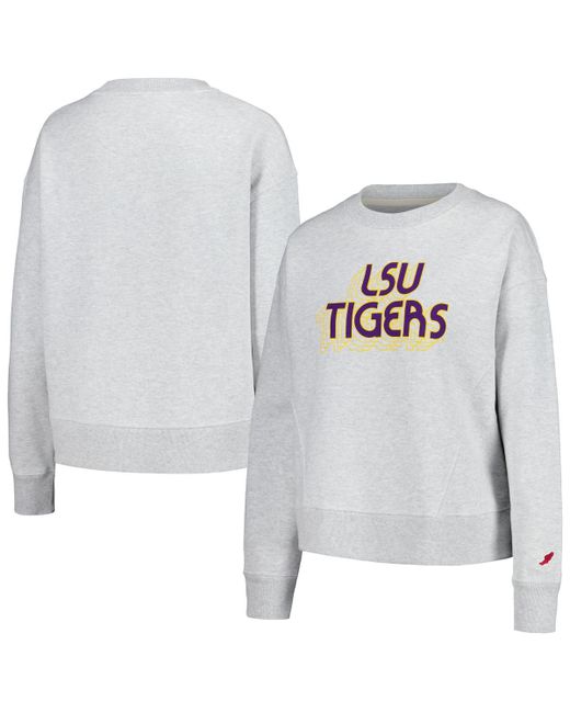 League Collegiate Wear Lsu Tigers Boxy Pullover Sweatshirt