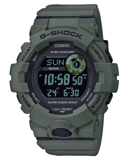 G-Shock Digital Olive Resin Strap Watch 48.6mm