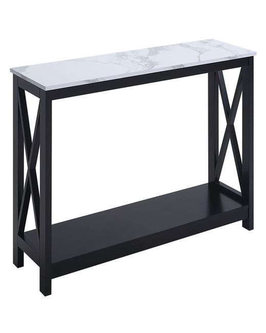 Convenience Concepts 39.5 Mdf Oxford Console Table with Shelf Black