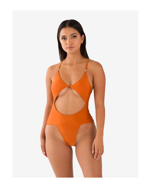 Mbm Swim Azure One-piece Swimsuit