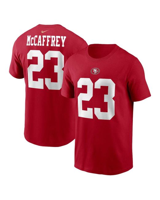Nike Christian McCaffrey San Francisco 49ers Player Name and Number T-shirt