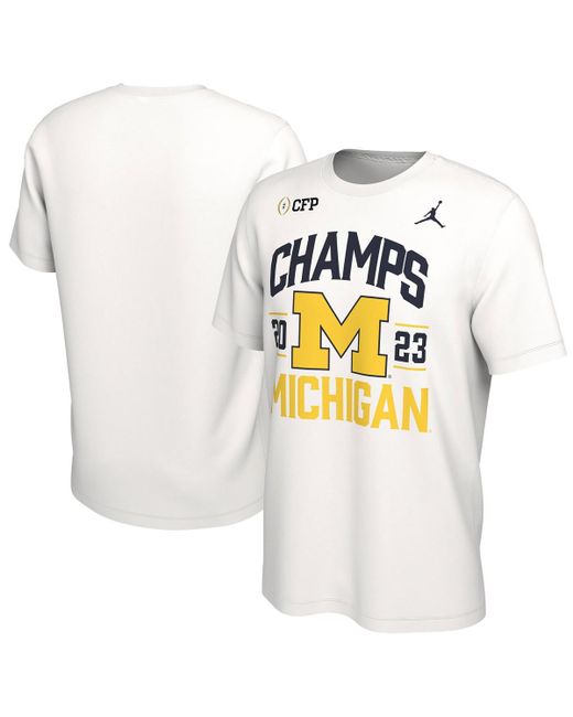Jordan Michigan Wolverines College Football Playoff 2023 National Champions Retro T-shirt