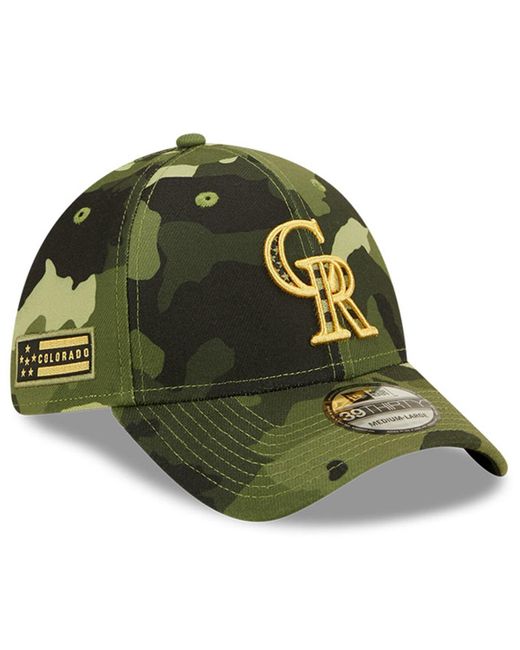New Era Colorado Rockies 2022 Armed Forces Day 39THIRTY Flex Hat