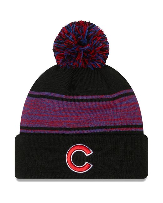 New Era Chicago Cubs Chilled Cuffed Knit Hat with Pom