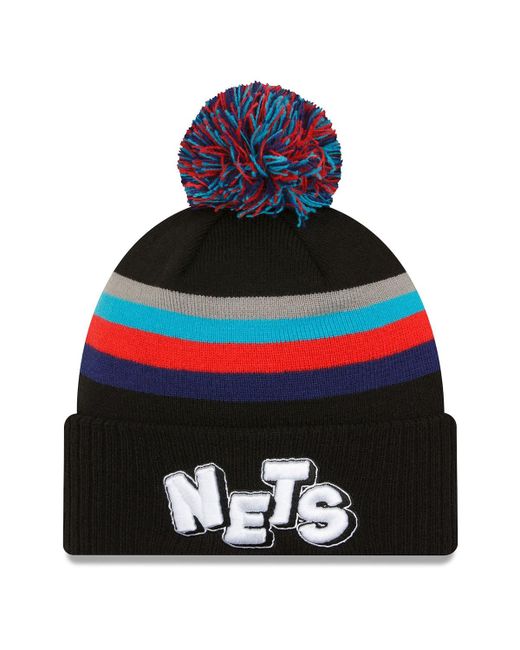 New Era Brooklyn Nets 2023/24 City Edition Cuffed Pom Knit Hat