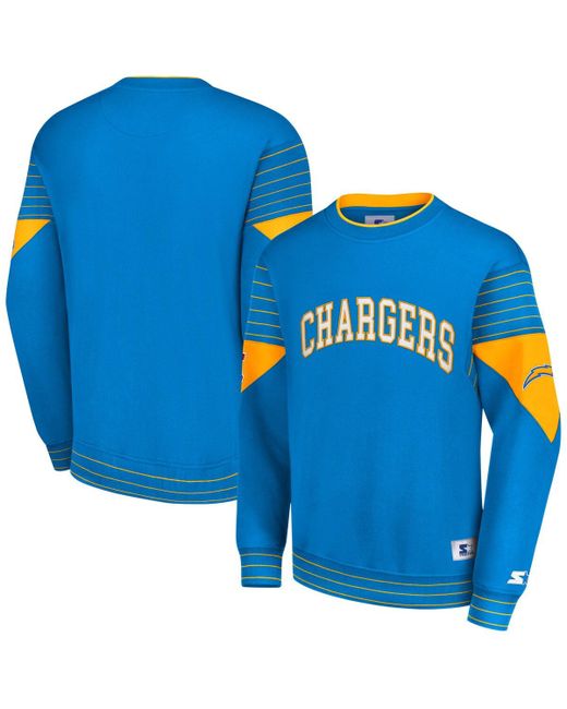 Starter Los Angeles Chargers Face-Off Pullover Sweatshirt