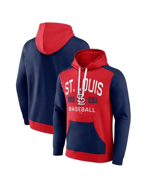 Fanatics Navy St. Louis Cardinals Chip Team Pullover Hoodie