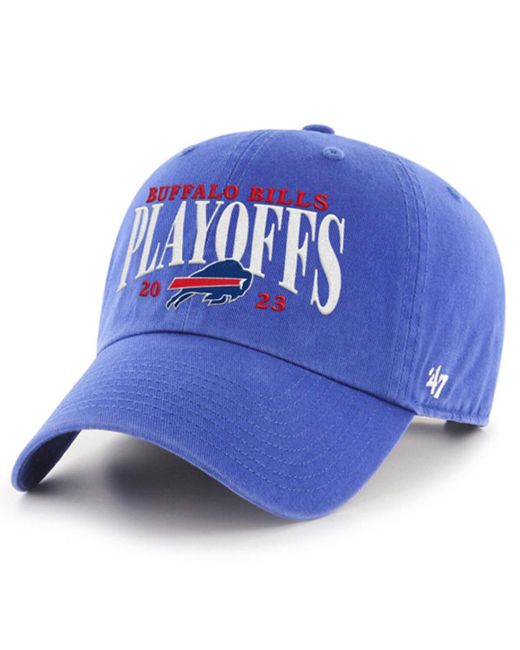 '47 Brand 47 Brand Buffalo Bills 2023 Nfl Playoffs Clean Up Adjustable Hat