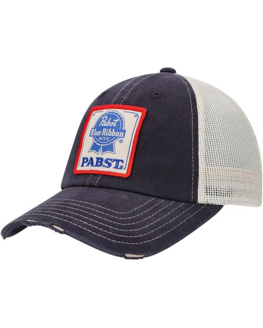American Needle Cream Pabst Blue Ribbon Orville Snapback Hat