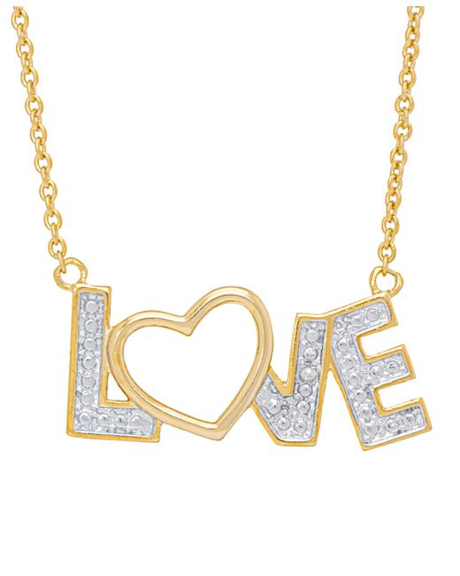 Macy's Diamond Accent Heart Love Necklace