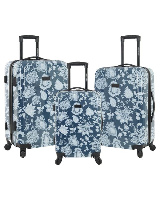 Bella Caronia Piece Rolling Hardside Luggage Set with 4 Wheel Spinners