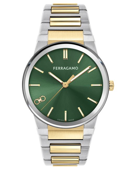 Ferragamo Salvatore Swiss Two-Tone Stainless Steel Bracelet Watch 41mm