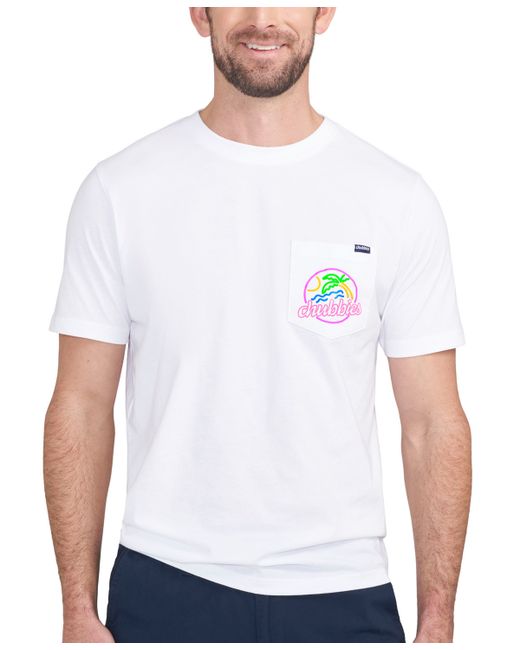 Chubbies The Neon Dream Relaxed-Fit Logo Graphic Pocket T-Shirt