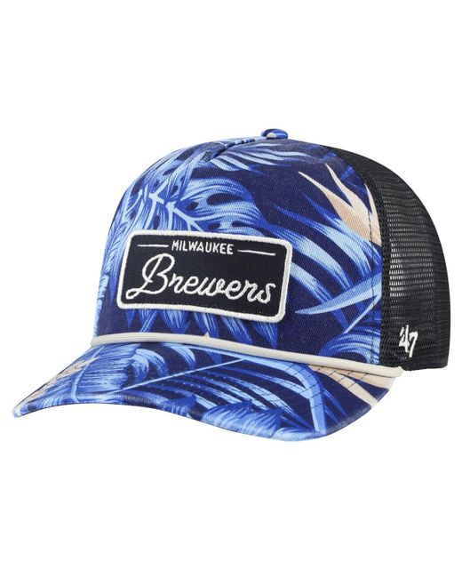 '47 Brand 47 Brand Milwaukee Brewers Tropicalia Trucker Hitch Adjustable Hat