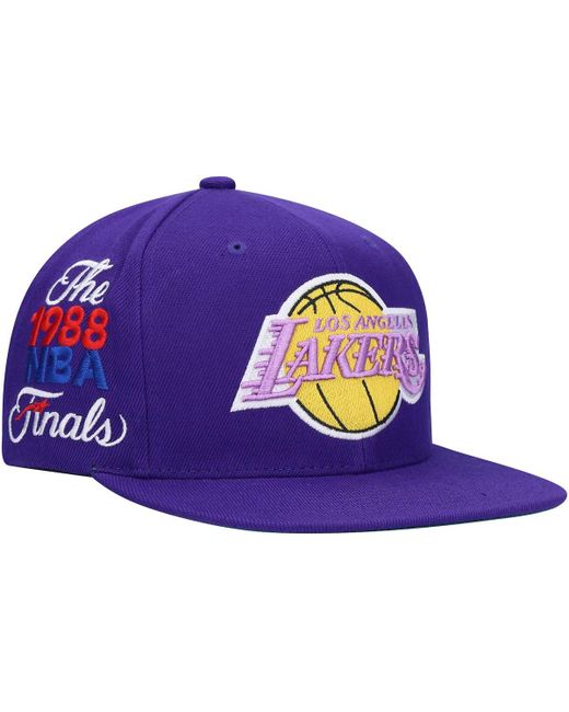 Mitchell & Ness Los Angeles Lakers Hardwood Classics 1988 Nba Finals Xl Patch Snapback Hat