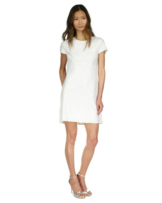 Michael Kors Michael Sequined Short-Sleeve Mini Dress