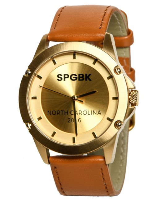Spgbk Watches Ferguson Three Hand Quartz Leather Watch 44mm