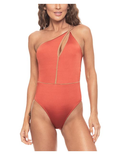 Guria Beachwear Cut-out One Shoulder Piece Swimsuit
