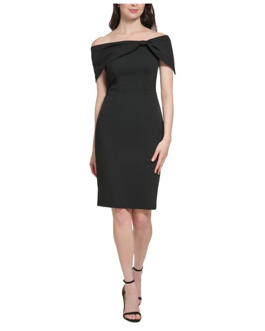 Vince Camuto Bow Off-The-Shoulder Sheath Dress