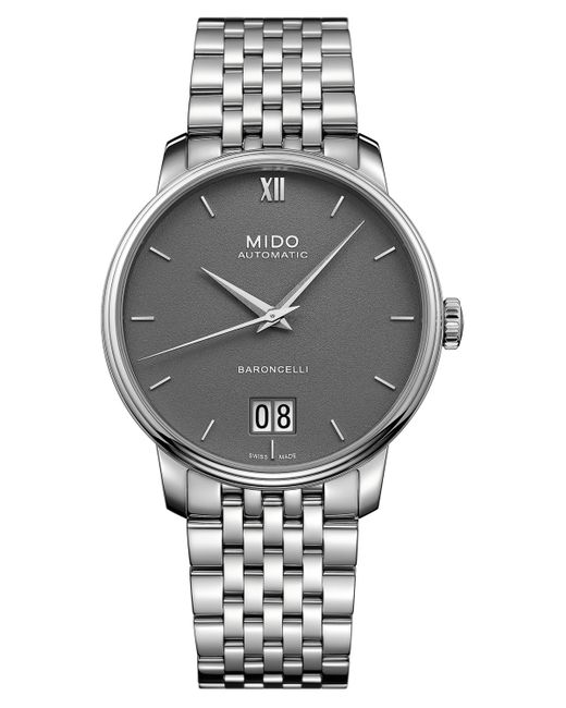 Mido Swiss Automatic Baroncelli Iii Bracelet Watch 40mm