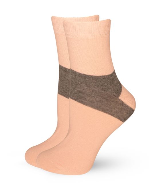 Lechery European Made Heel-Stripe Pattern Cotton Socks